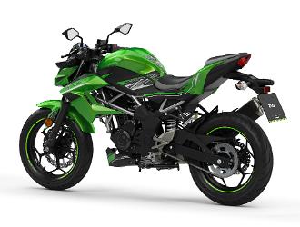 Candy Lime Green Kawasaki Z125 Data Cuts Rear Left (1)